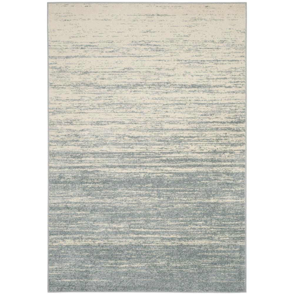 Adirondack, SLATE / CREAM, 4' X 6', Area Rug