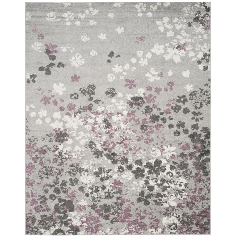 Adirondack, LIGHT GREY / PURPLE, 8' X 10', Area Rug, ADR115M-8