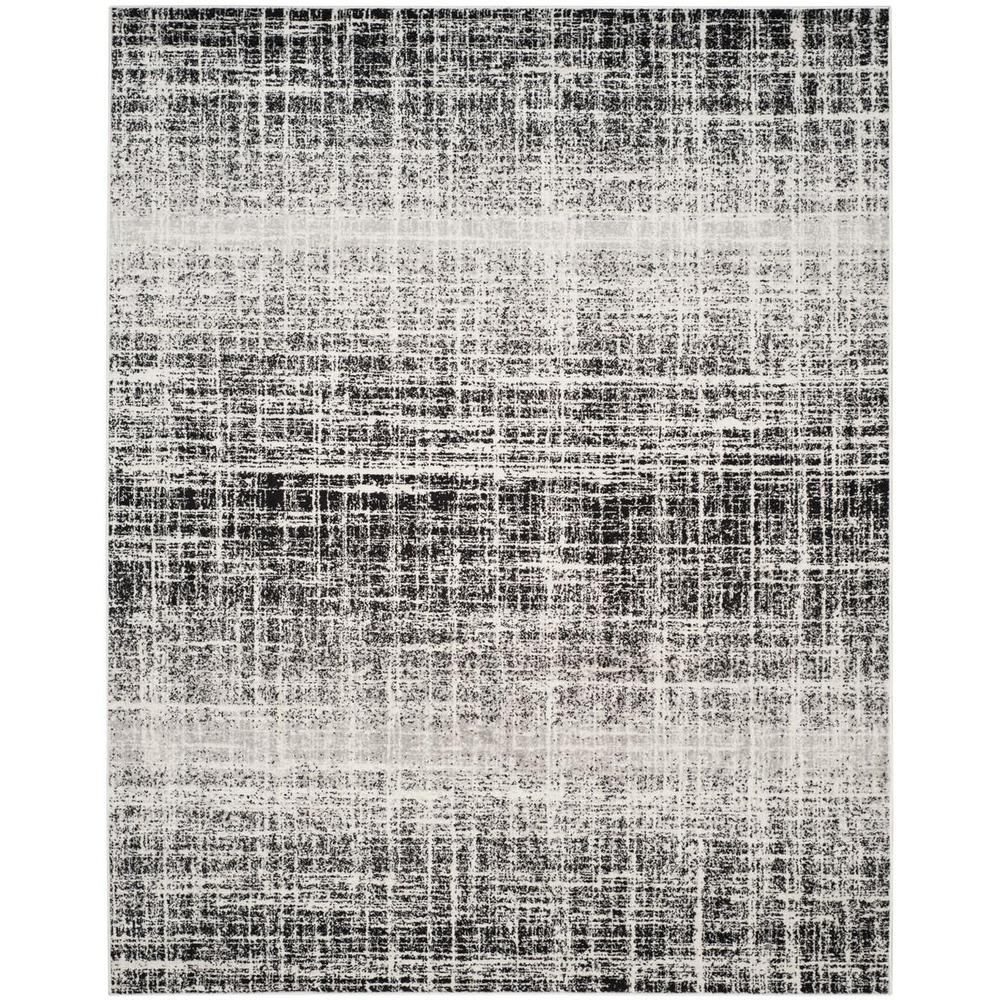 Adirondack, IVORY / BLACK, 9' X 12', Area Rug