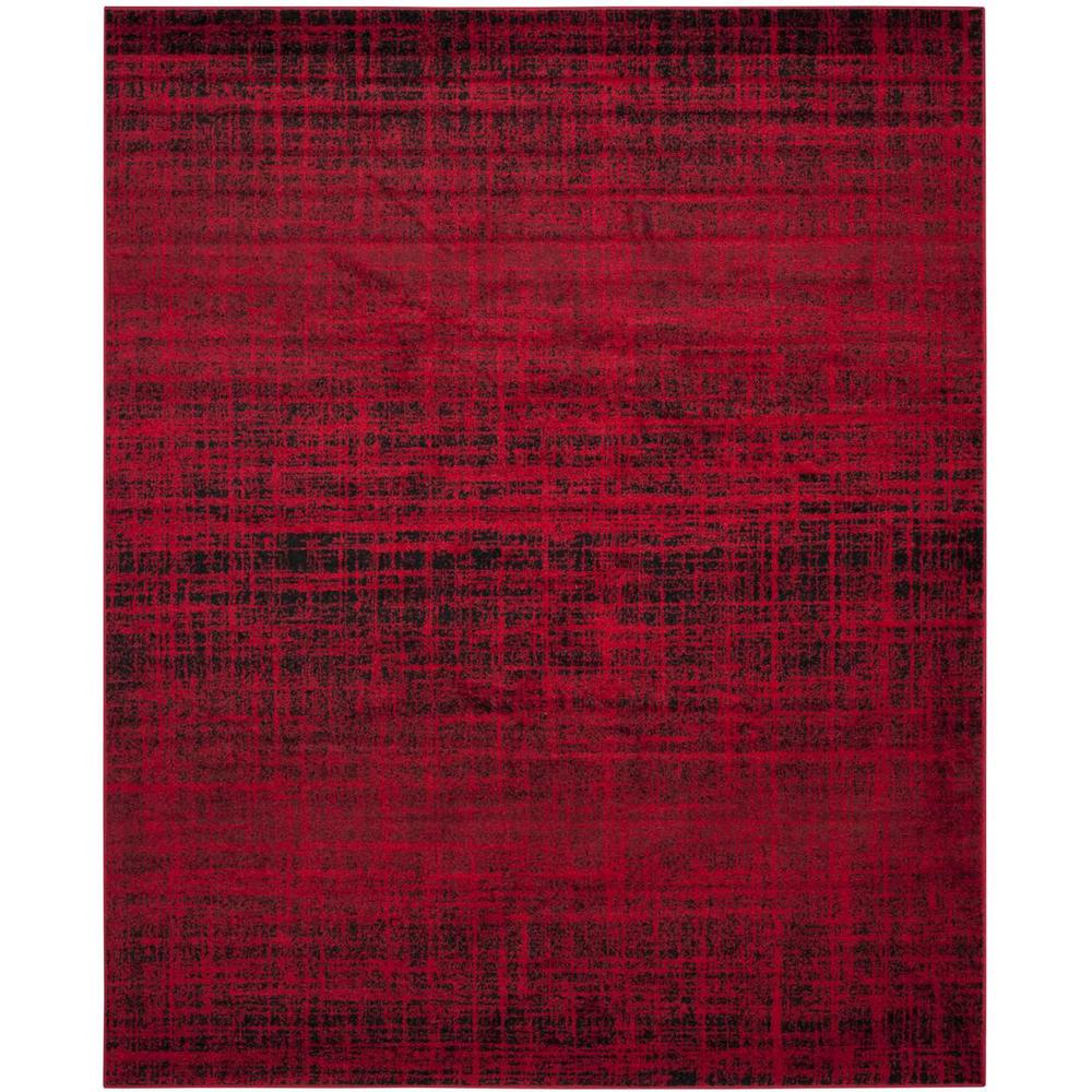 Adirondack, RED / BLACK, 9' X 12', Area Rug, ADR116F-9