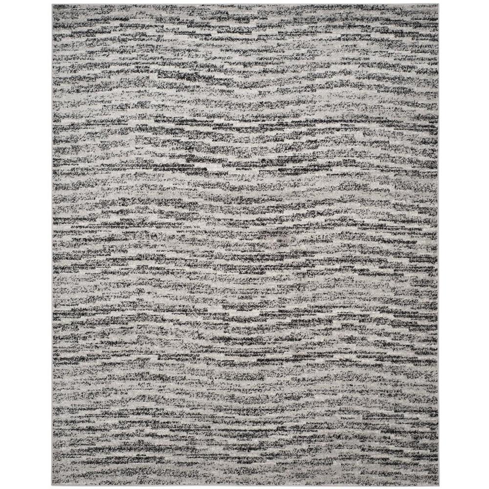 Adirondack, BLACK / SILVER, 9' X 12', Area Rug, ADR117A-9
