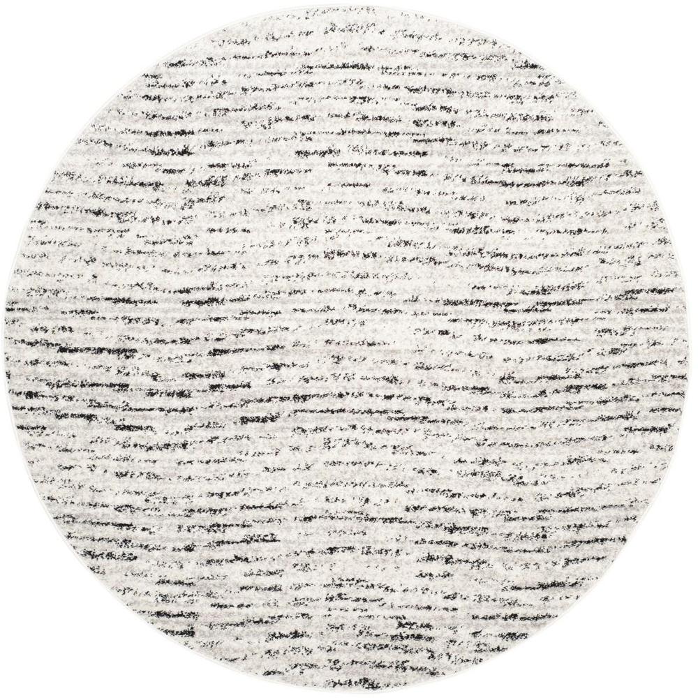 Adirondack, IVORY / SILVER, 6' X 6' Round, Area Rug, ADR117B-6R