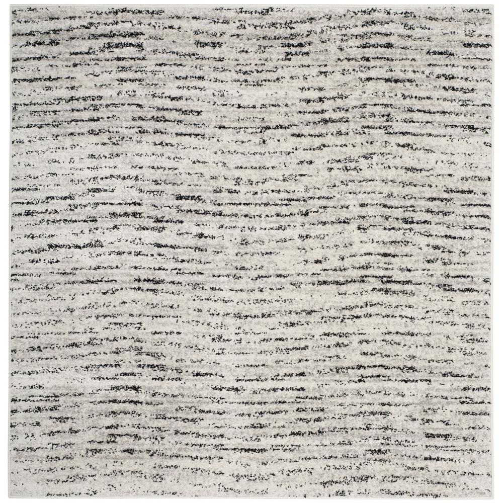 Adirondack, IVORY / SILVER, 6' X 6' Square, Area Rug, ADR117B-6SQ