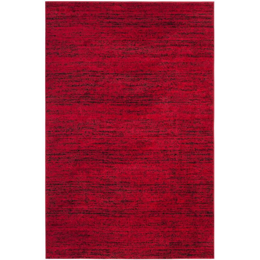 Adirondack, RED / BLACK, 5'-1" X 7'-6", Area Rug, ADR117F-5