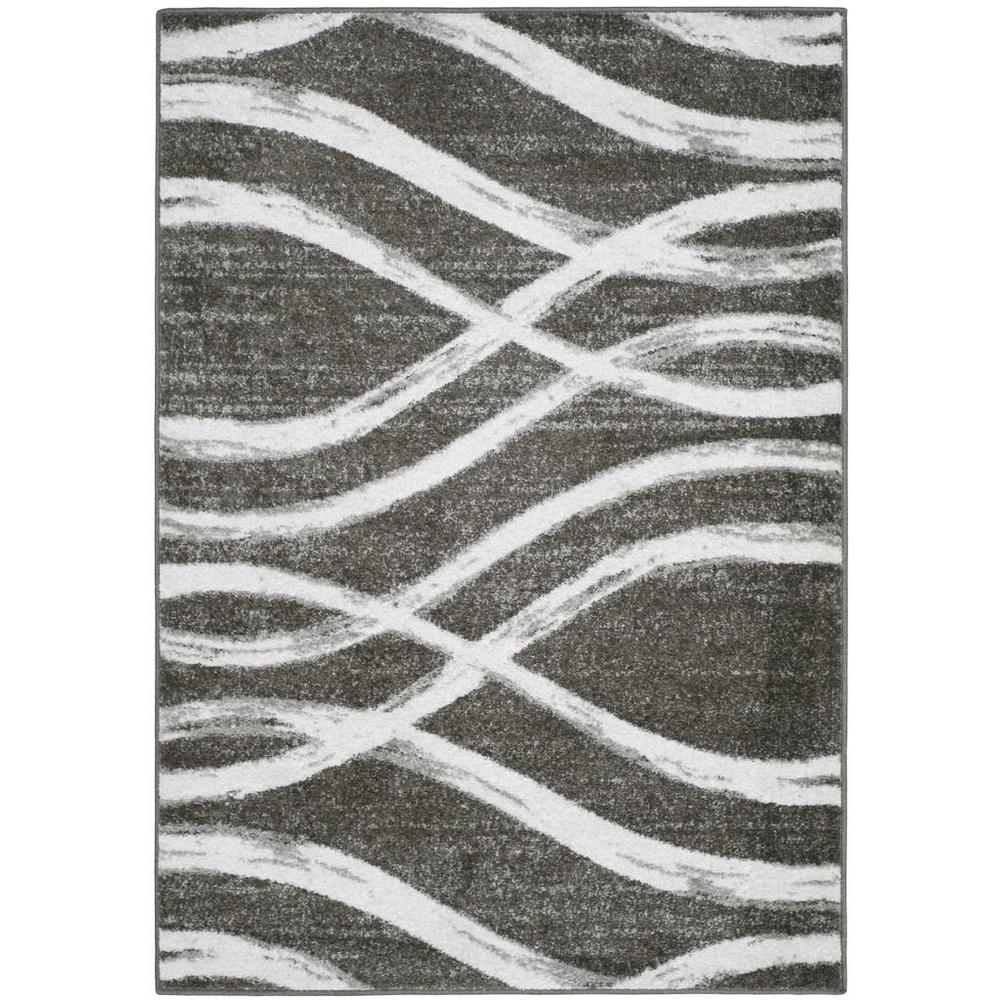 Adirondack, CHARCOAL / IVORY, 4' X 6', Area Rug, ADR125R-4
