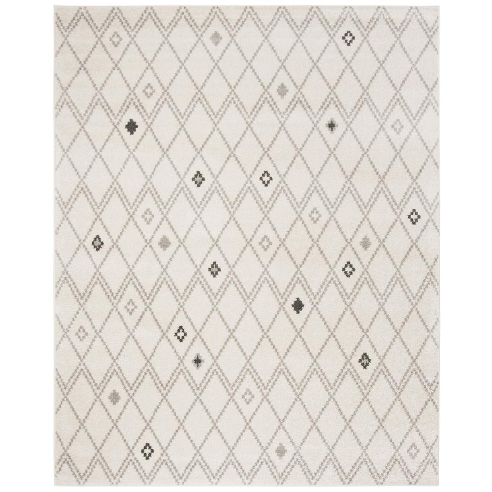 Adirondack, IVORY / GREY, 9' X 12', Area Rug, ADR132B-9