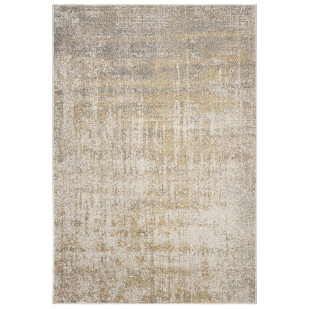 ADIRONDACK, CREME / GOLD, 5'-1" X 7'-6", Area Rug