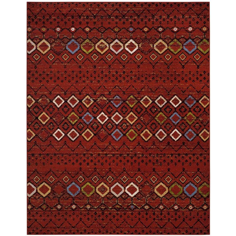 AMSTERDAM, TERRACOTTA / MULTI, 9' X 12', Area Rug