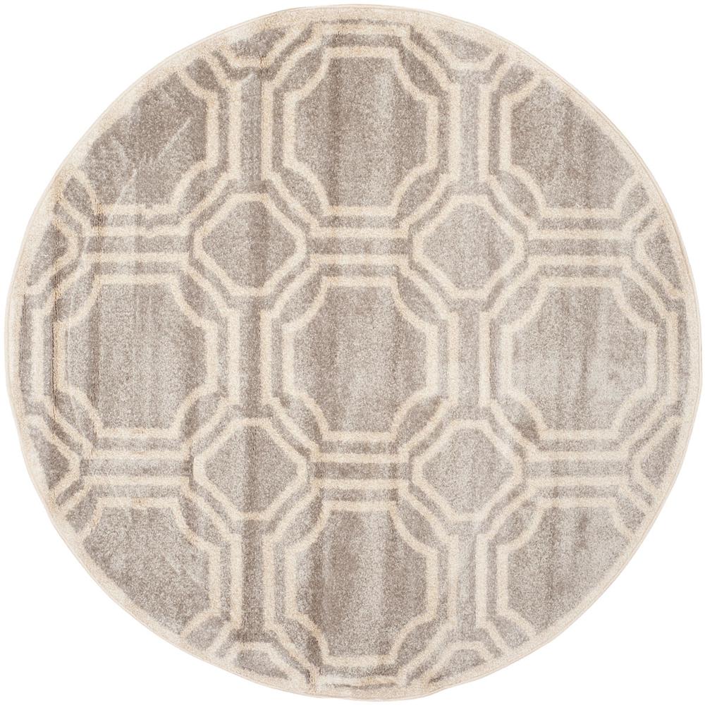 AMHERST, LIGHT GREY / IVORY, 7' X 7' Round, Area Rug, AMT411B-7R
