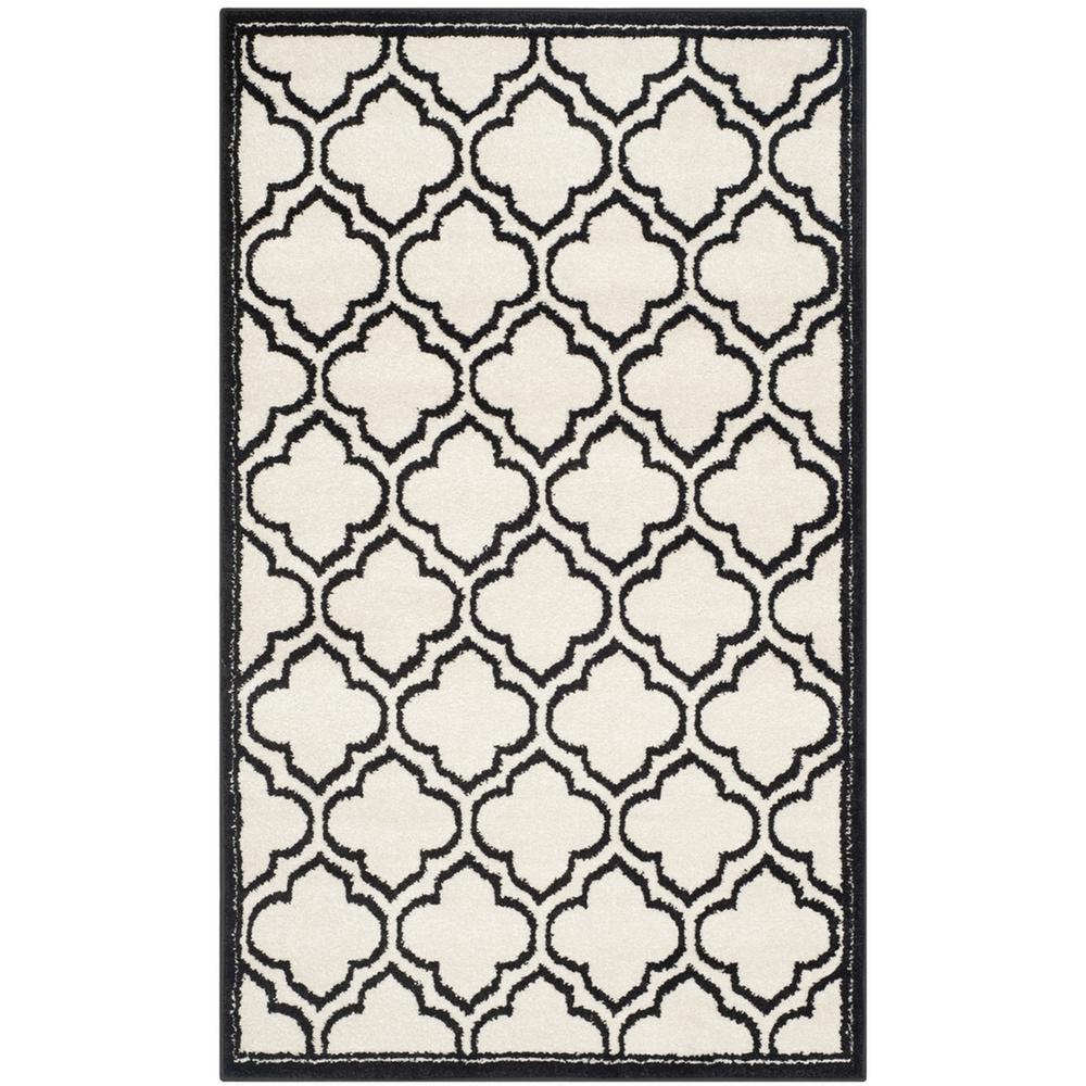 AMHERST, IVORY / ANTHRACITE, 2'-3" X 7', Area Rug