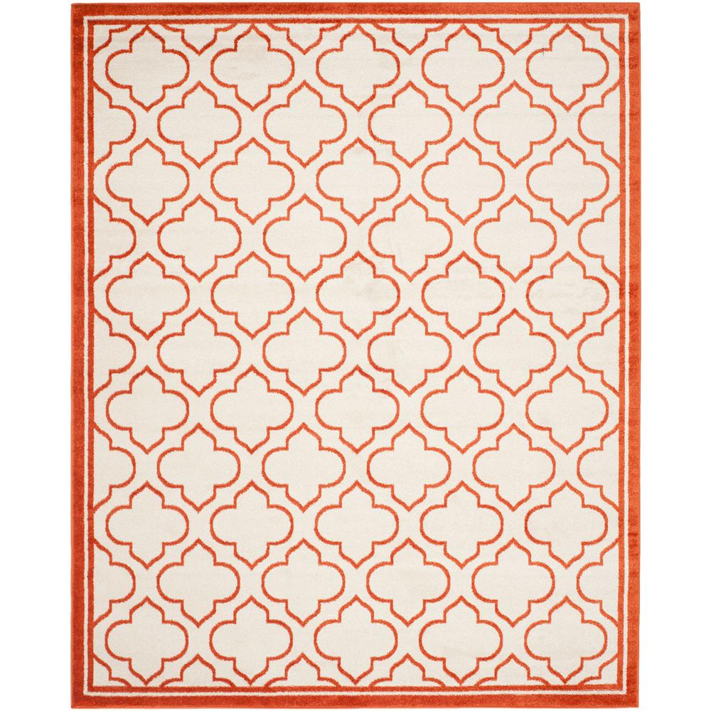 AMHERST, IVORY / ORANGE, 9' X 12', Area Rug, AMT412F-9