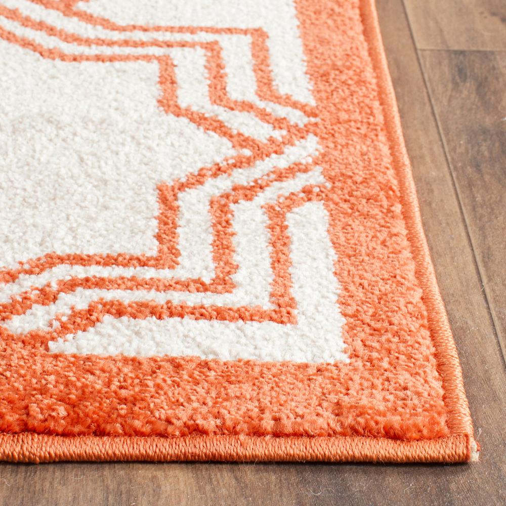 AMHERST, IVORY / ORANGE, 6' X 9', Area Rug, AMT413F-6