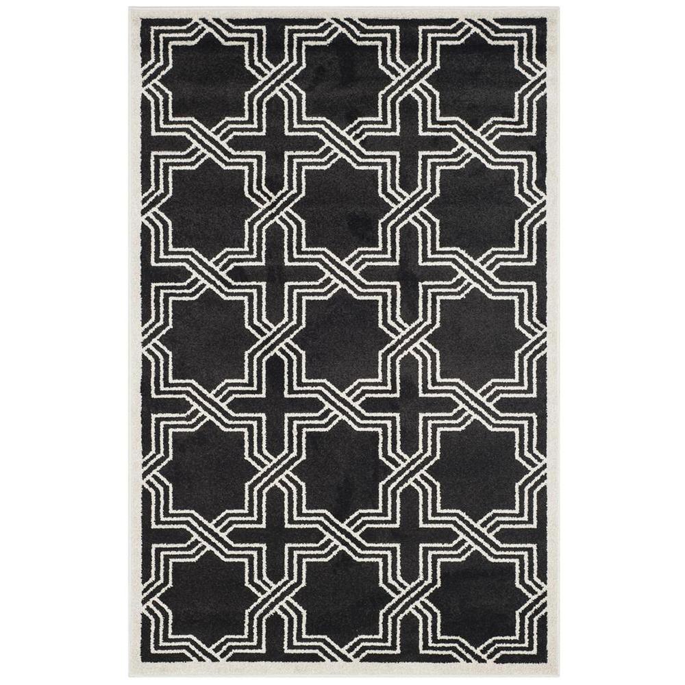 AMHERST, ANTHRACITE / IVORY, 5' X 8', Area Rug, AMT413G-5