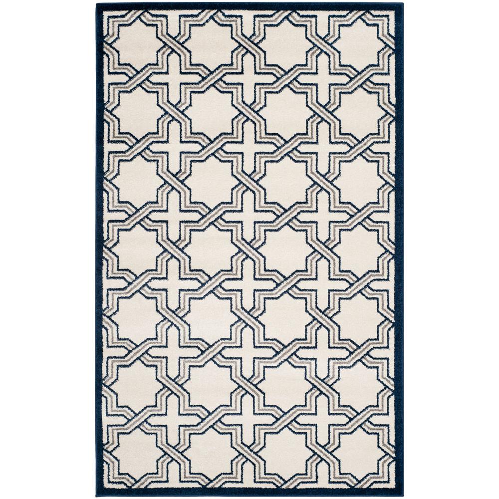 AMHERST, IVORY / NAVY, 5' X 8', Area Rug, AMT413M-5