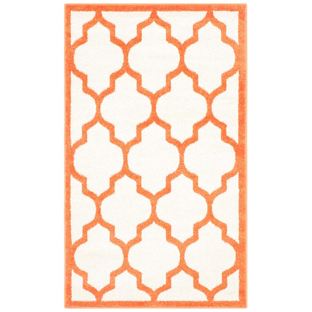 AMHERST, BEIGE / ORANGE, 3' X 5', Area Rug, AMT420F-3