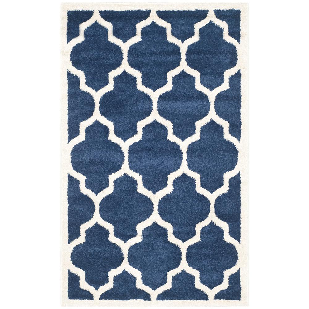 AMHERST, NAVY / BEIGE, 3' X 5', Area Rug