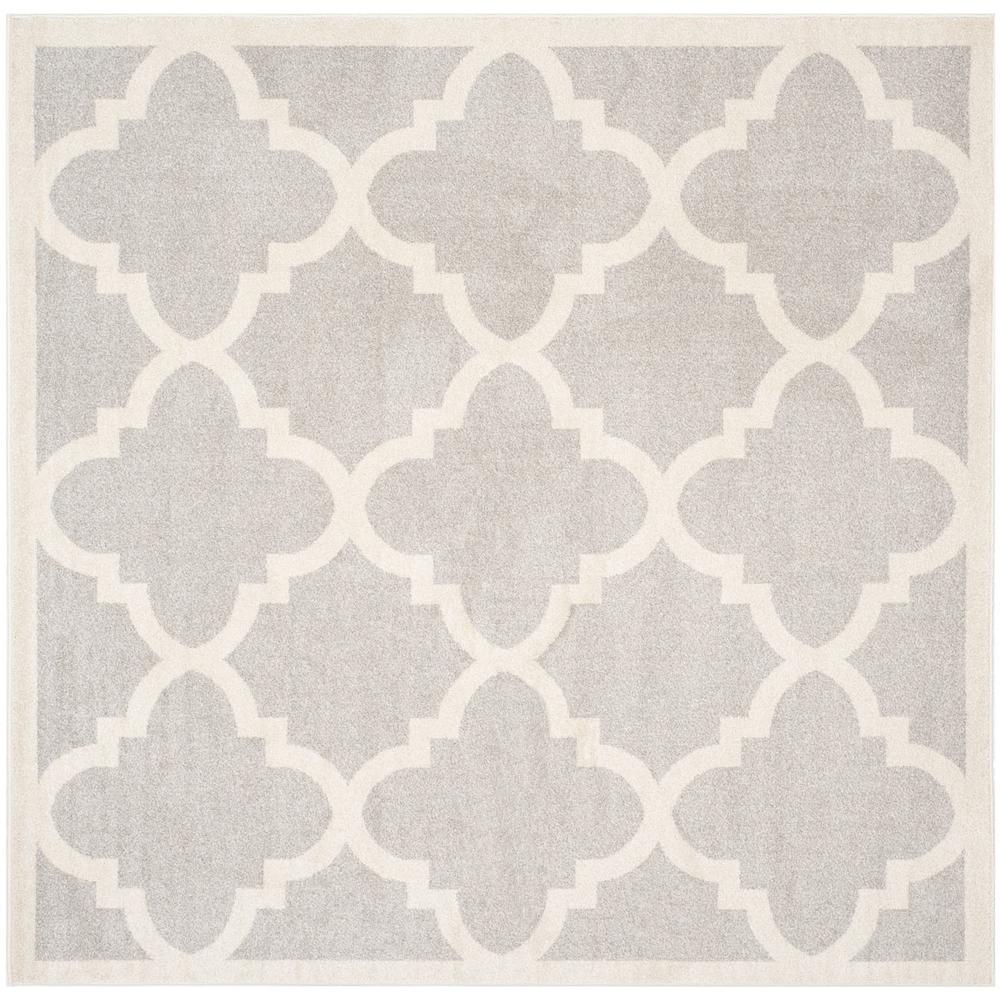 AMHERST, LIGHT GREY / BEIGE, 7' X 7' Square, Area Rug, AMT423B-7SQ