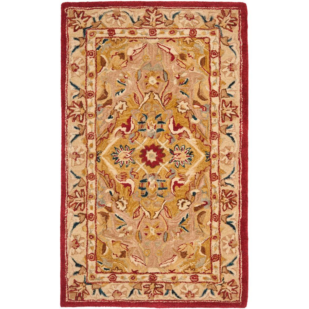ANATOLIA, GOLD / IVORY, 4' X 6', Area Rug