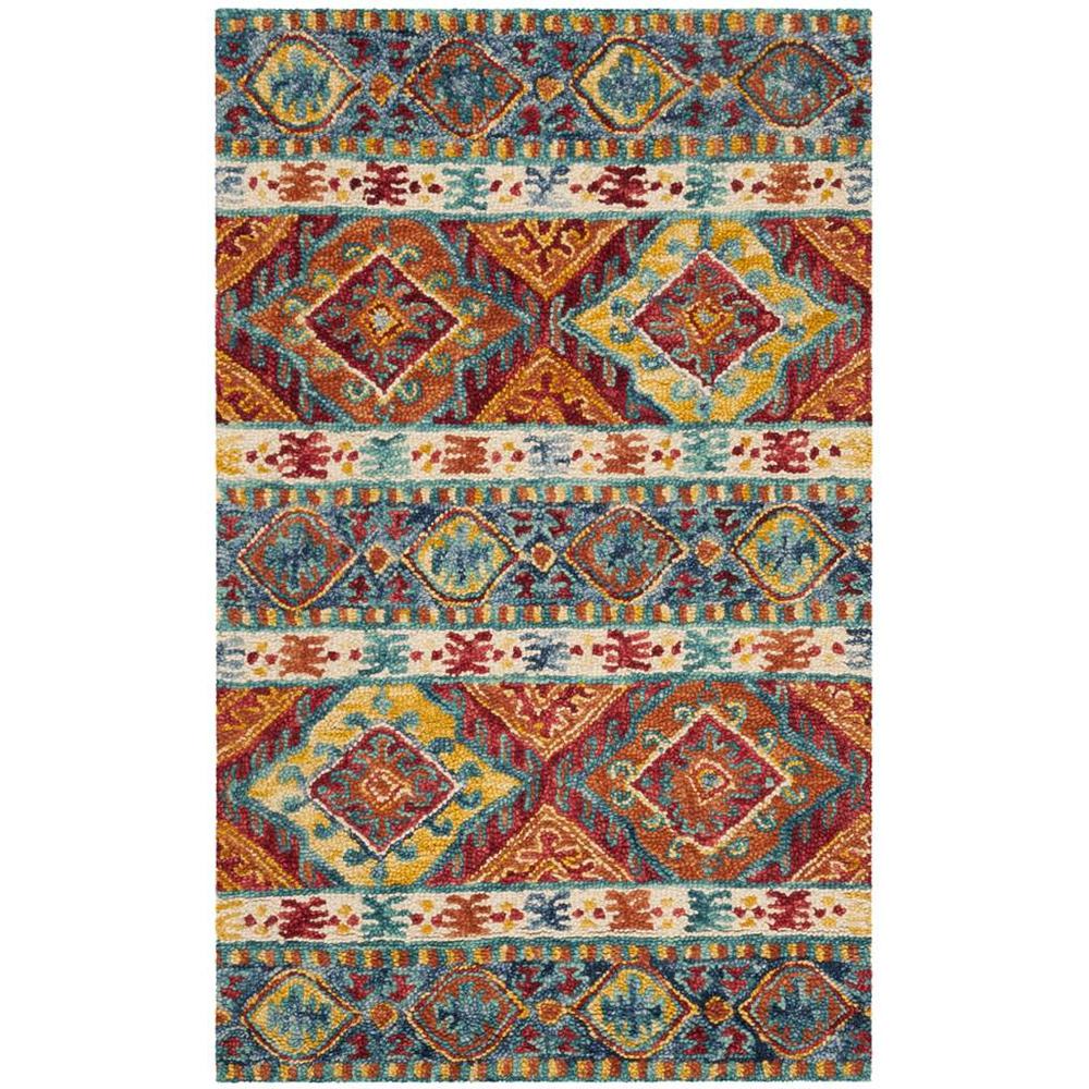 ASPEN, NAVY / IVORY, 4' X 6', Area Rug