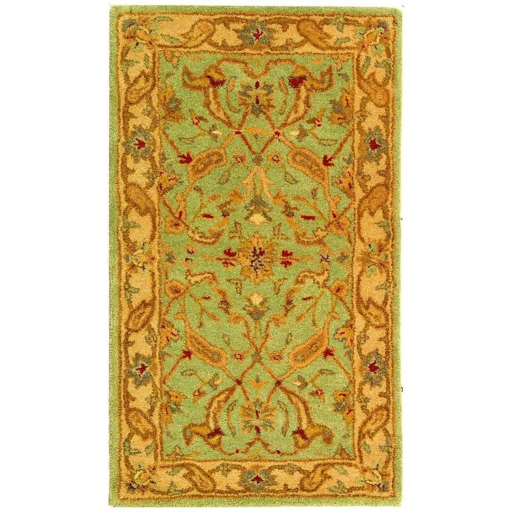ANTIQUITY, TEAL / BEIGE, 2'-3" X 12', Area Rug