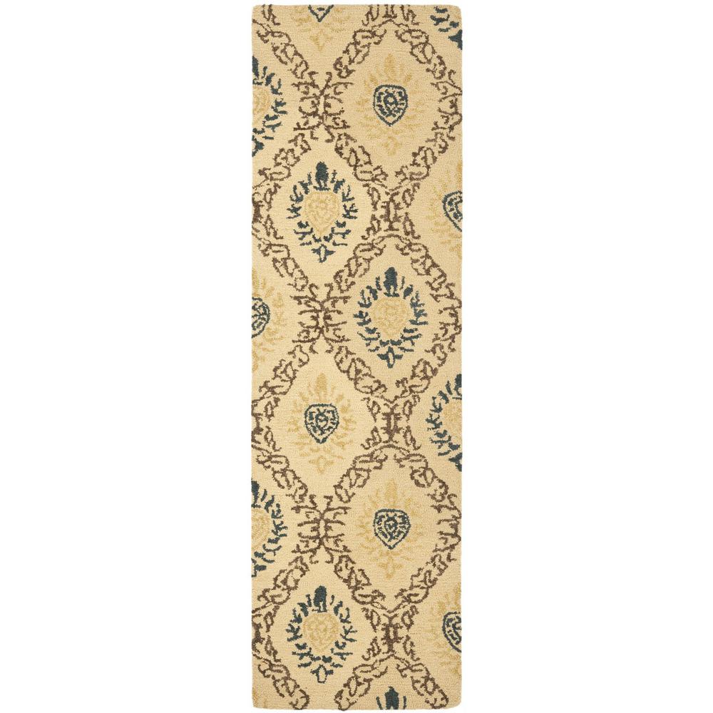ANTIQUITY, LIGHT GOLD / MULTI, 2'-3" X 8', Area Rug