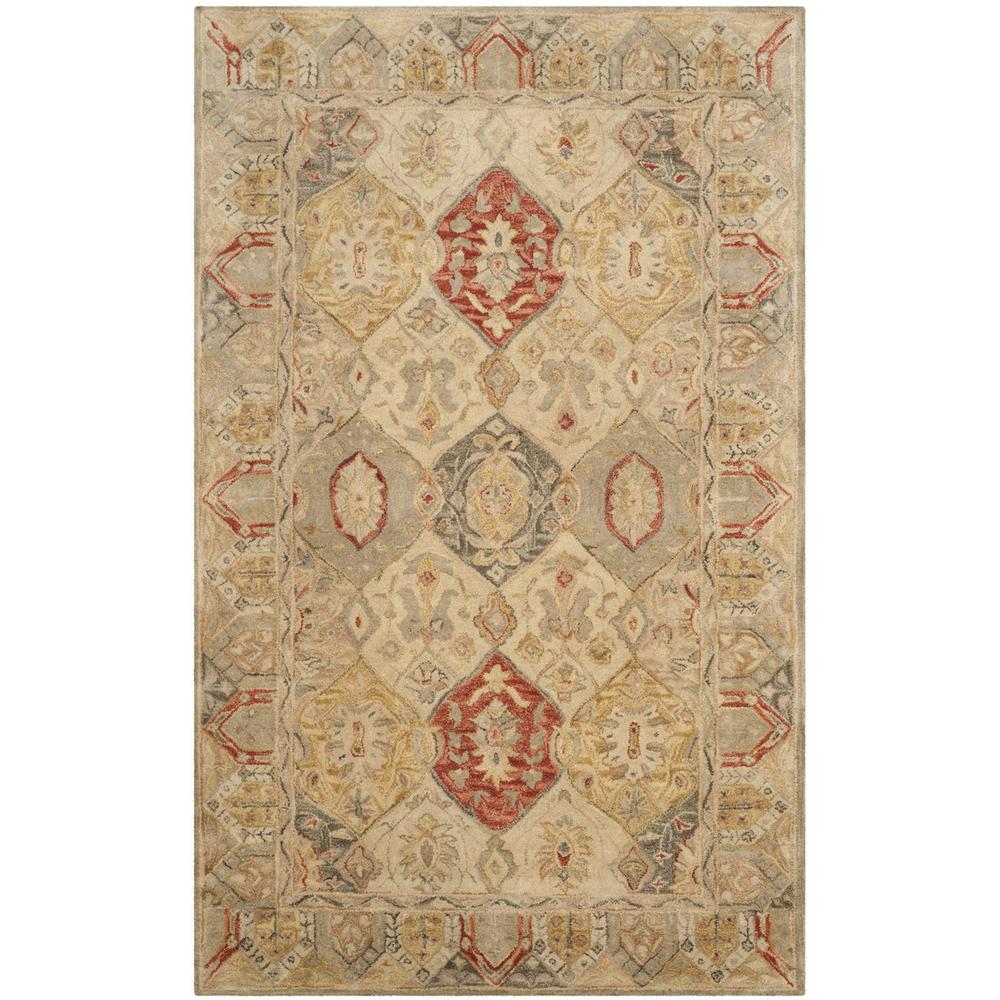ANTIQUITY, BEIGE / MULTI, 6' X 9', Area Rug, AT830A-6