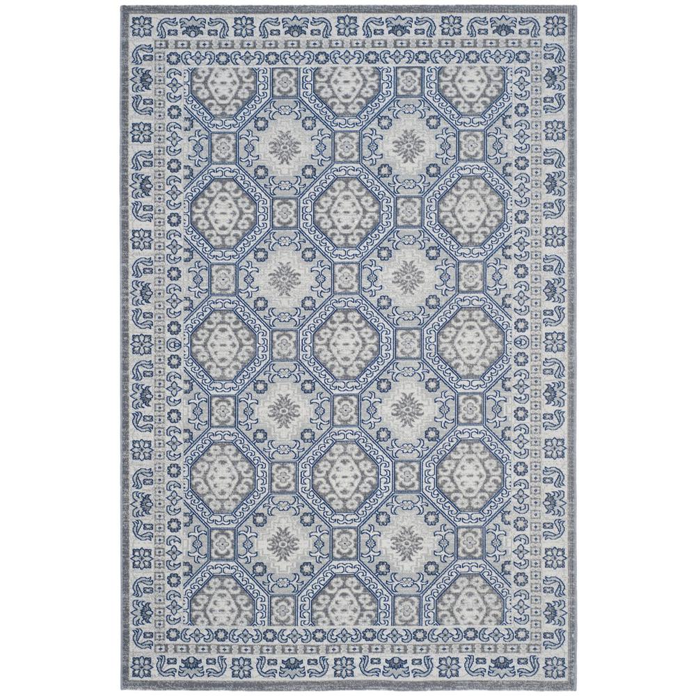 ARTISAN, SILVER / BLUE, 4' X 6', Area Rug, ATN320C-4