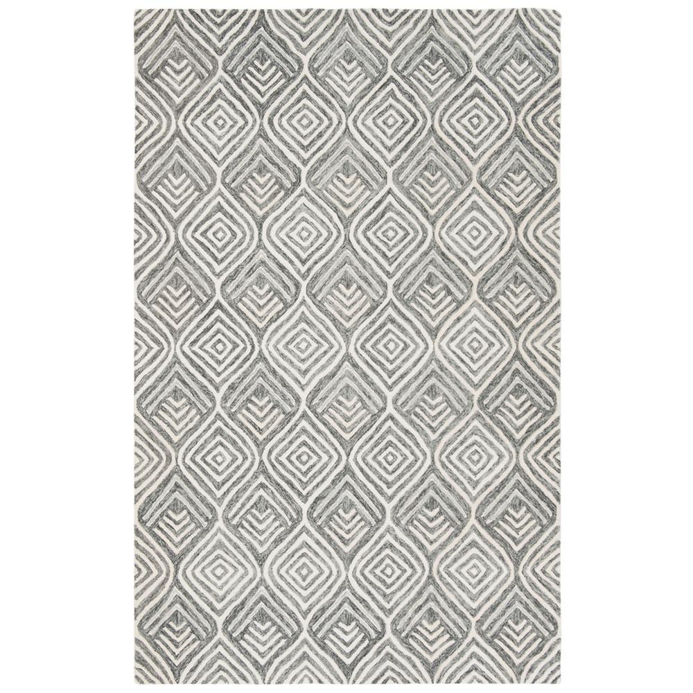 BLOSSOM, IVORY / GREY, 5' X 8', Area Rug, BLM936G-5