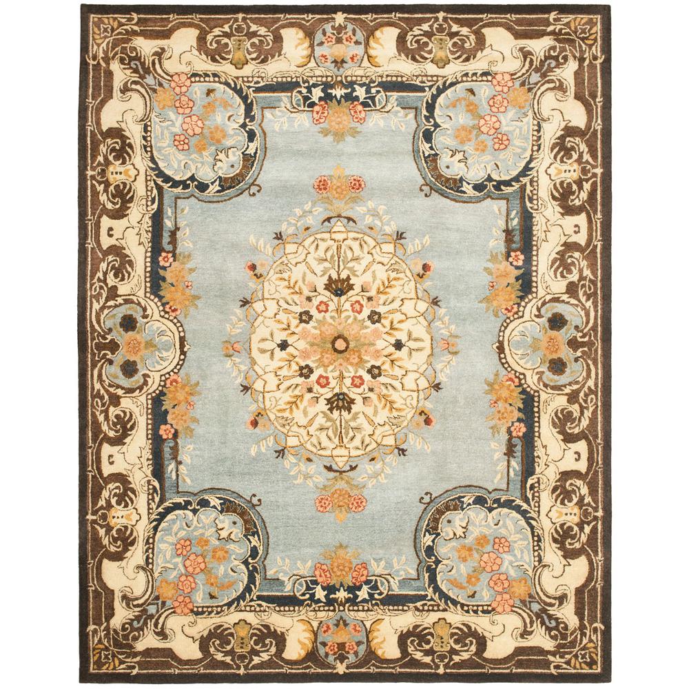 BERGAMA, LIGHT BLUE / IVORY, 8' X 10', Area Rug, BRG141A-8