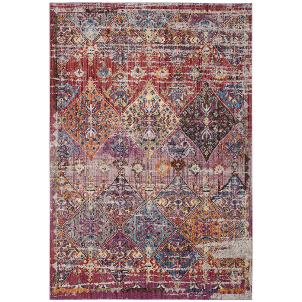 BRISTOL, ROSE / MULTI, 5'-1" X 7'-6", Area Rug