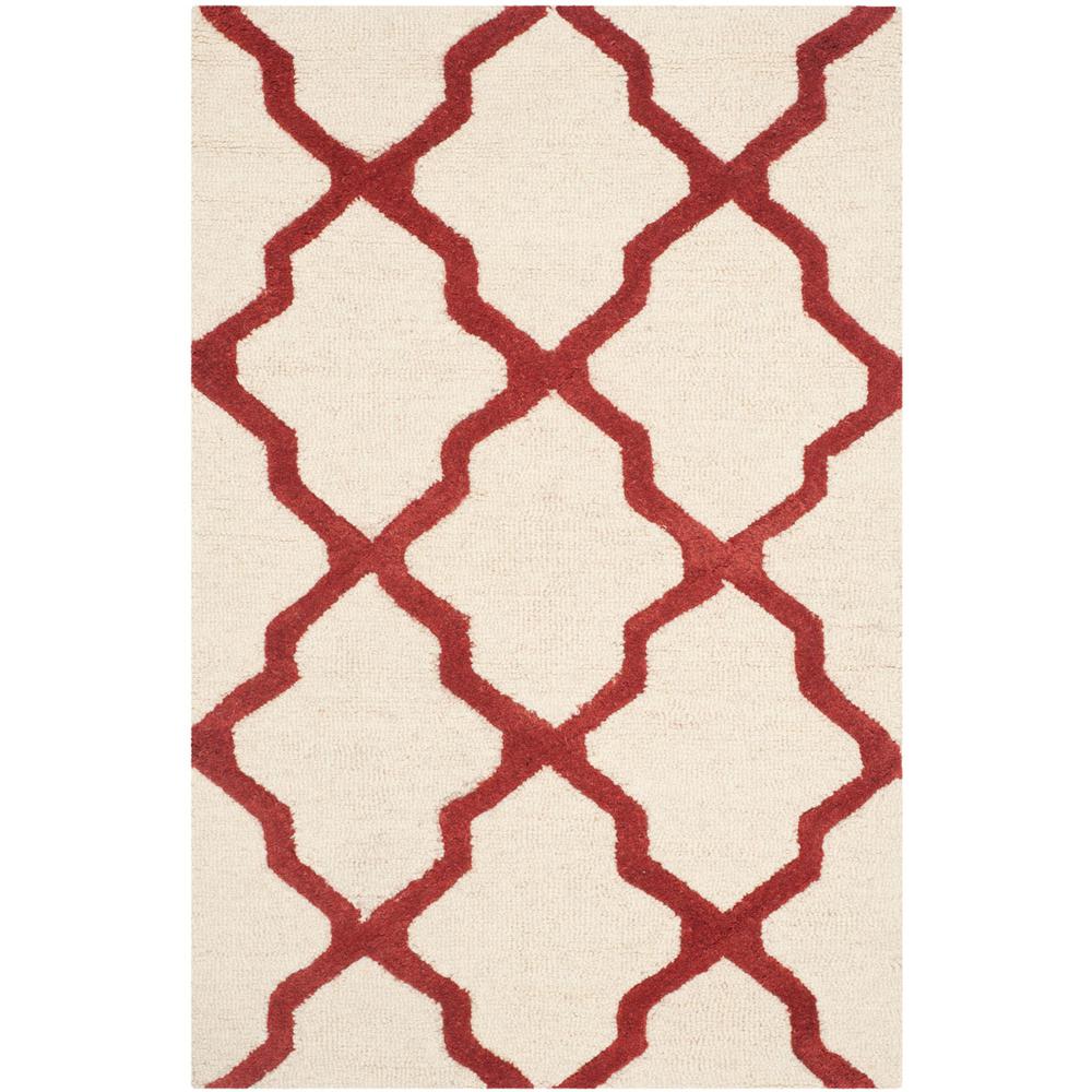CAMBRIDGE, IVORY / RUST, 2'-6" X 4', Area Rug, CAM121I-24
