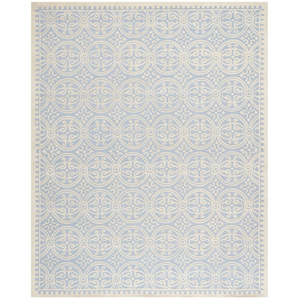 CAMBRIDGE, LIGHT BLUE / IVORY, 11' X 15', Area Rug, CAM123A-1115