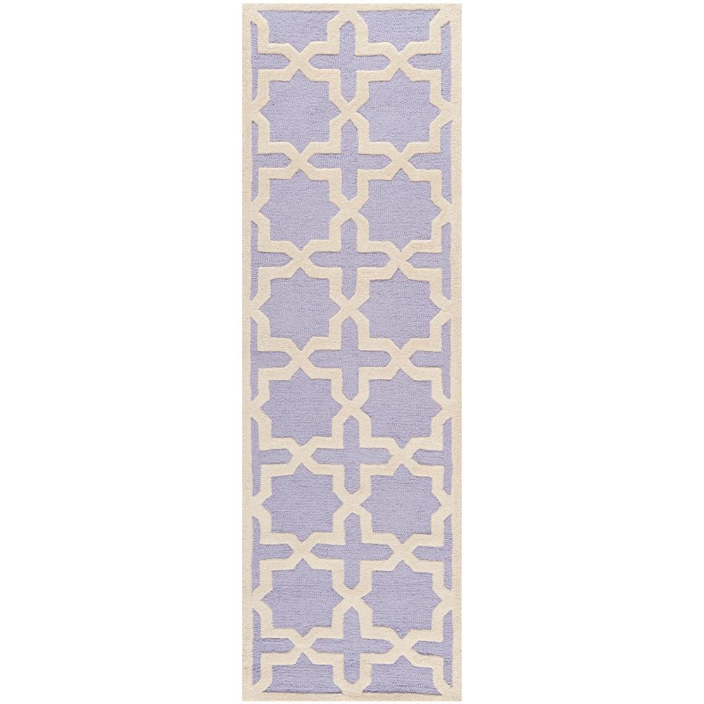 CAMBRIDGE, LAVANDER / IVORY, 2'-6" X 12', Area Rug, CAM125C-212