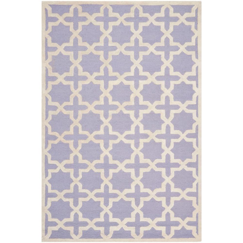 CAMBRIDGE, LAVANDER / IVORY, 6' X 9', Area Rug, CAM125C-6