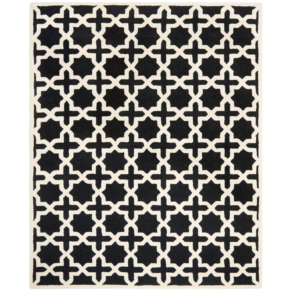 CAMBRIDGE, BLACK / IVORY, 11' X 15', Area Rug, CAM125E-1115