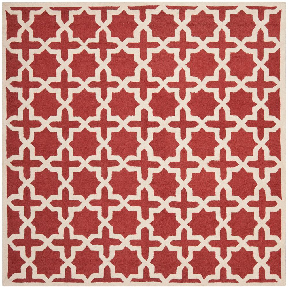 CAMBRIDGE, RUST / IVORY, 8' X 8' Square, Area Rug, CAM125L-8SQ