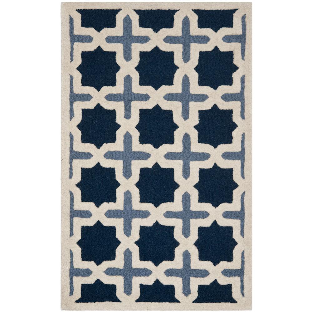 CAMBRIDGE, BLUE / IVORY, 4' X 6', Area Rug, CAM127A-4