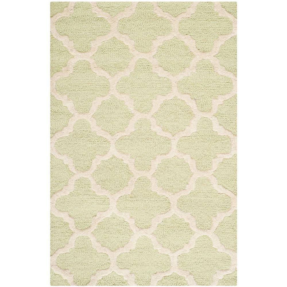 CAMBRIDGE, LIGHT GREEN / IVORY, 2'-6" X 6', Area Rug, CAM130B-26