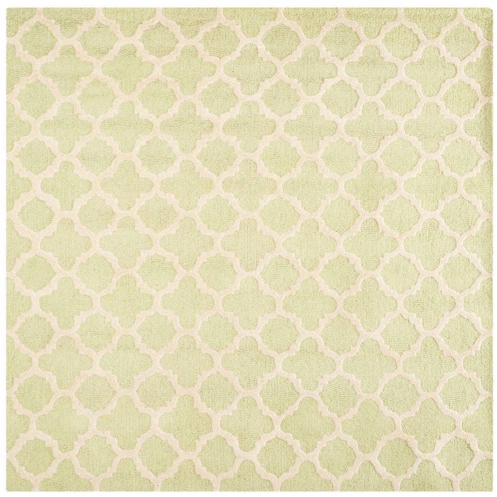 CAMBRIDGE, LIGHT GREEN / IVORY, 8' X 8' Square, Area Rug, CAM130B-8SQ