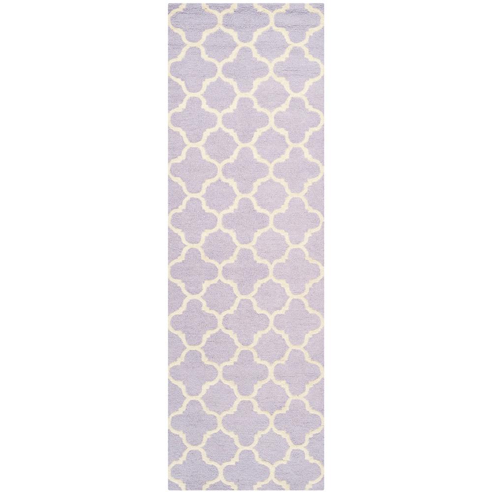 CAMBRIDGE, LAVANDER / IVORY, 2'-6" X 12', Area Rug, CAM130C-212