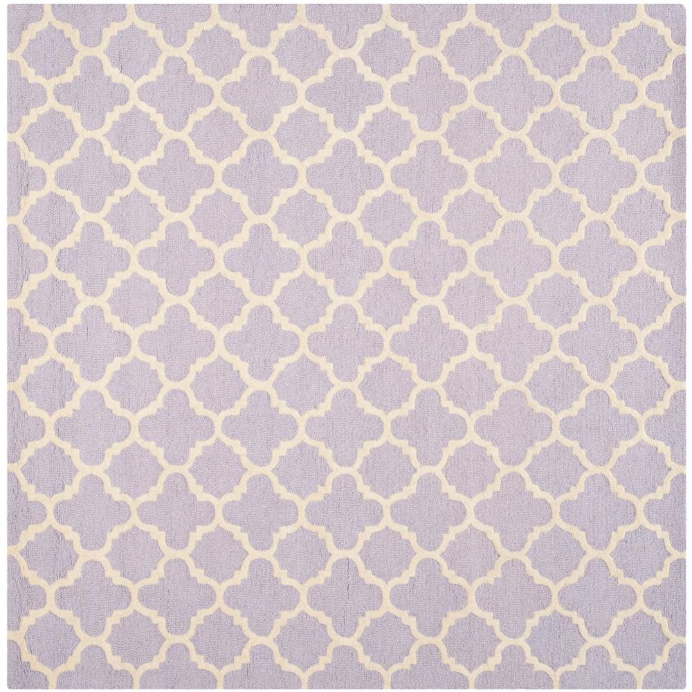 CAMBRIDGE, LAVANDER / IVORY, 8' X 8' Square, Area Rug, CAM130C-8SQ