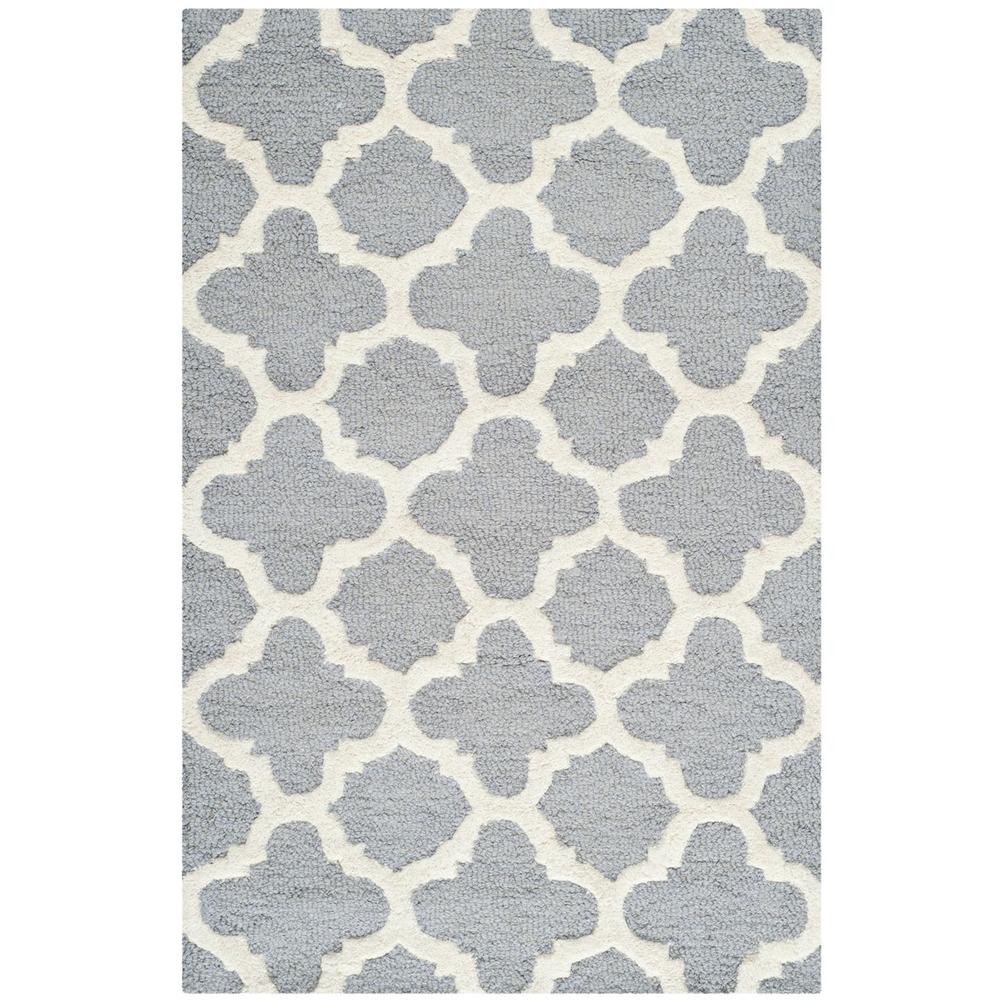 CAMBRIDGE, SILVER / IVORY, 2'-6" X 6', Area Rug, CAM130D-26