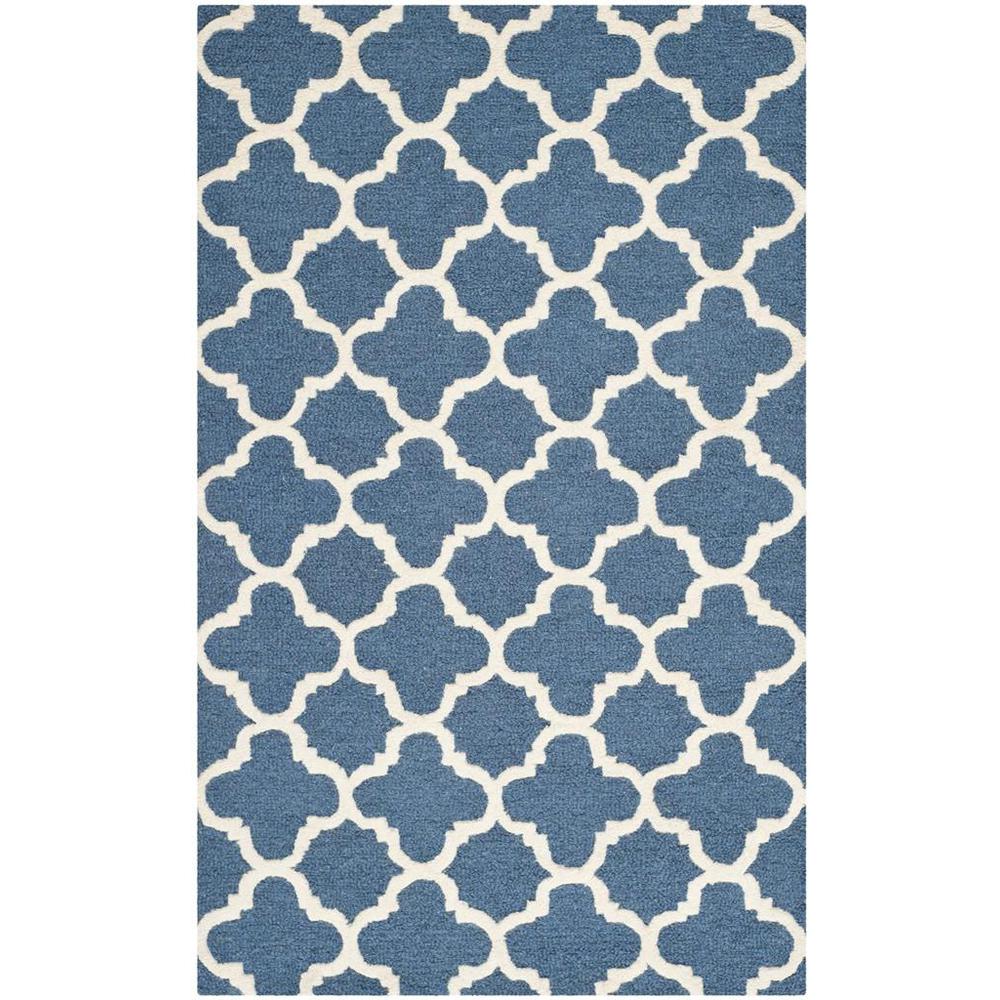 CAMBRIDGE, NAVY / IVORY, 4' X 6', Area Rug, CAM130G-4