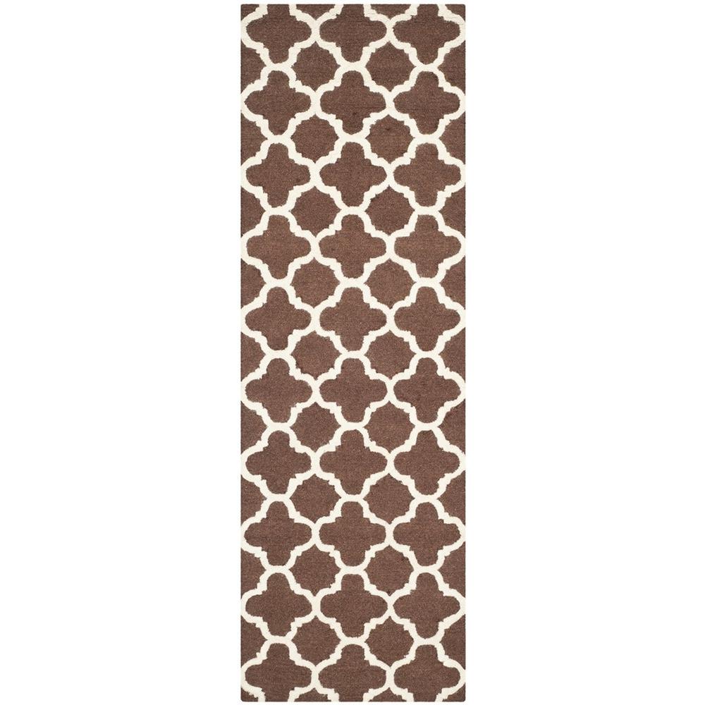 CAMBRIDGE, DARK BROWN / IVORY, 2'-6" X 4', Area Rug, CAM130H-24