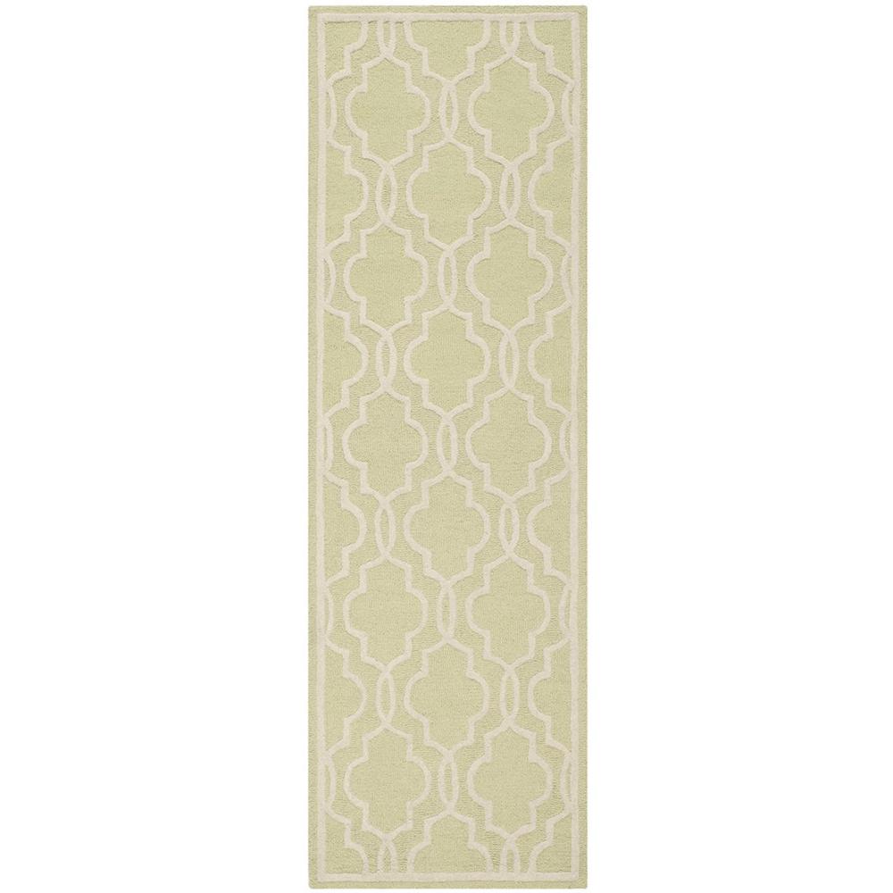 CAMBRIDGE, LIGHT GREEN / IVORY, 2'-6" X 4', Area Rug, CAM131B-24