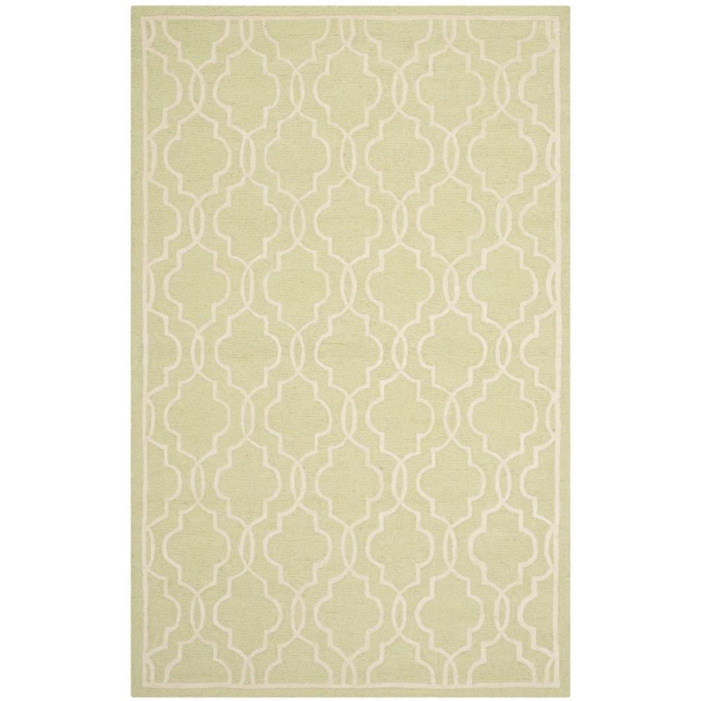 CAMBRIDGE, LIGHT GREEN / IVORY, 6' X 9', Area Rug, CAM131B-6