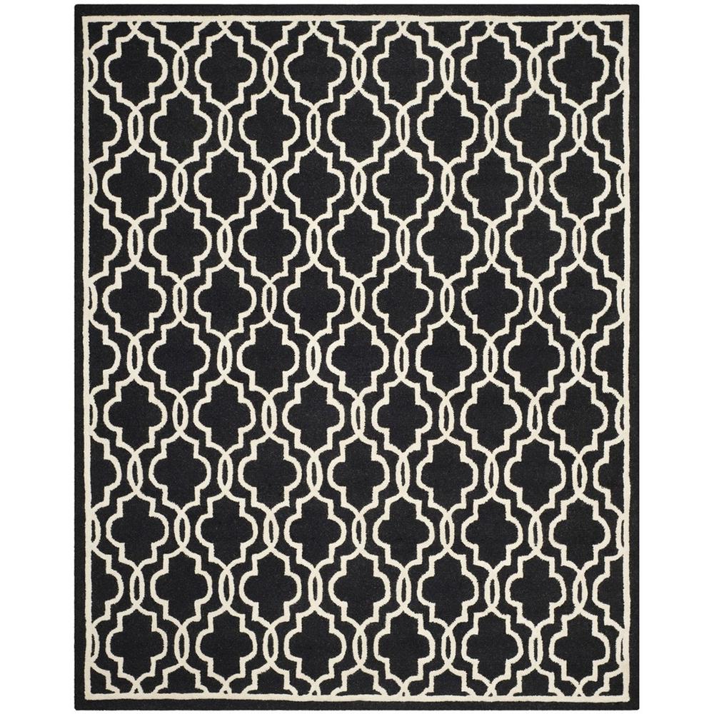 CAMBRIDGE, BLACK / IVORY, 9' X 12', Area Rug, CAM131E-9