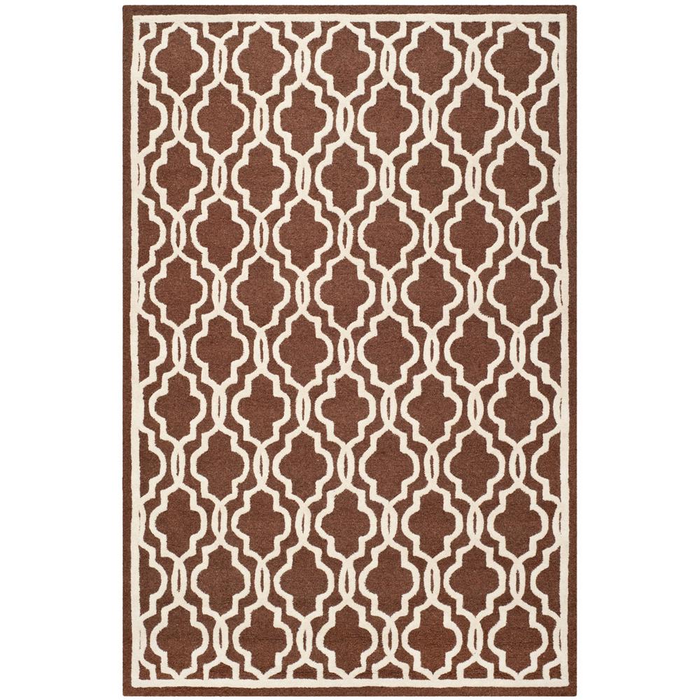 CAMBRIDGE, DARK BROWN / IVORY, 8' X 10', Area Rug, CAM131H-8