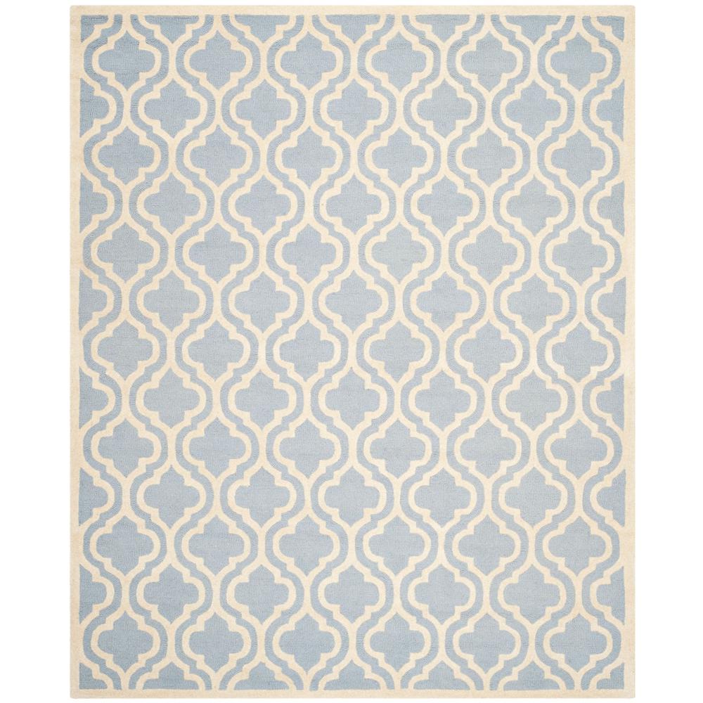 CAMBRIDGE, LIGHT BLUE / IVORY, 11' X 15', Area Rug, CAM132A-1115