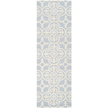 CAMBRIDGE, LIGHT BLUE / IVORY, 2'-6" X 6', Area Rug, CAM133A-26